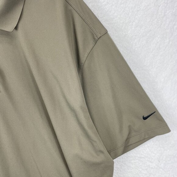 Nike Polo Shirt Men’s Size XXL Green Khaki Short Sleeve‎ Collared Dri-FIT Golf - Picture 4 of 8